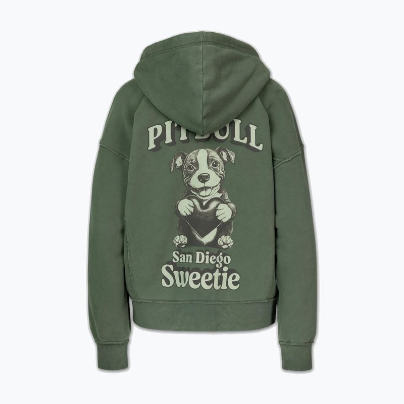 Dámska mikina Pitbull Sweetie Hooded Zip sage green 7