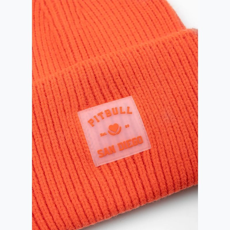 Zimná čiapka Pitbull Beanie Love PB fluorescent orange 2