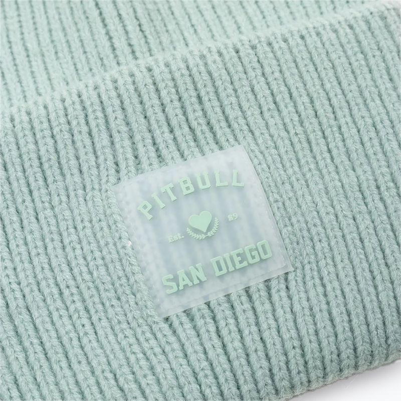 Zimná čiapka Pitbull Beanie Love PB light mint 2