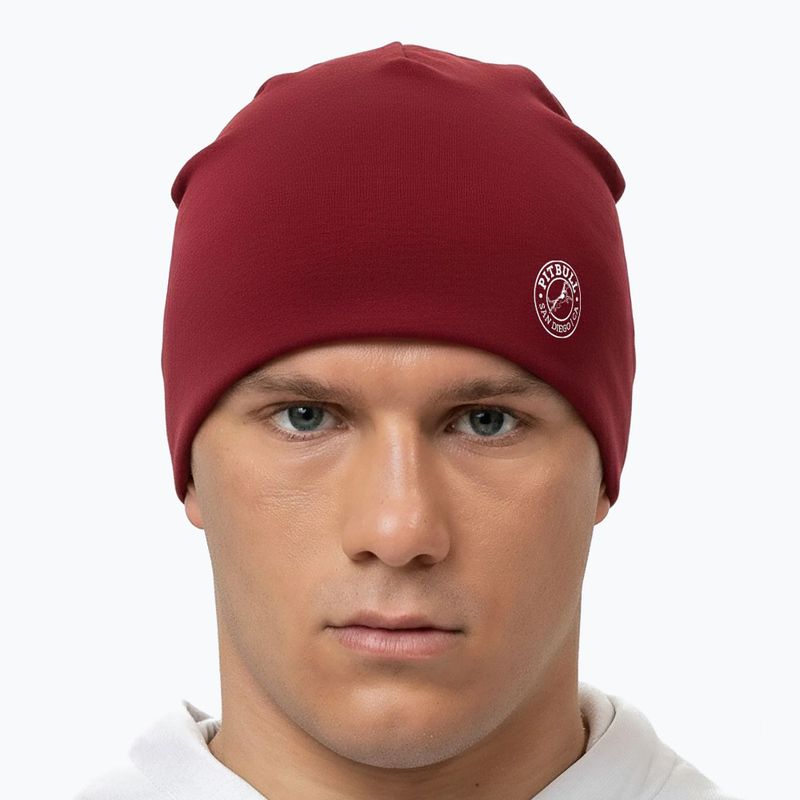 Zimná čiapka Pitbull San Diego Ca Beanie burgundy 3