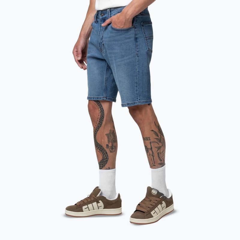Pánske šortky Pitbull Hornblend Jeans Pocket classic wash 4