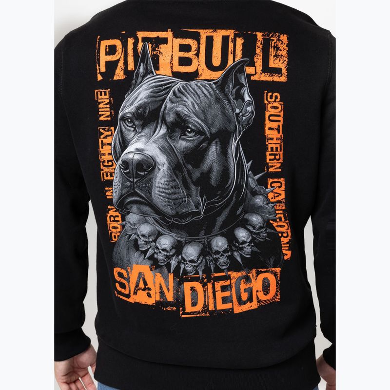 Pánska mikina Pitbull Blacky Hooded black 3