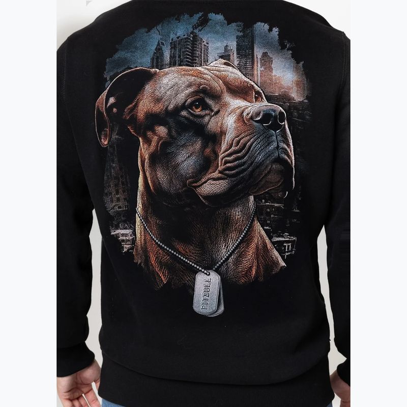 Pánska mikina Pitbull Hero Hooded black 3