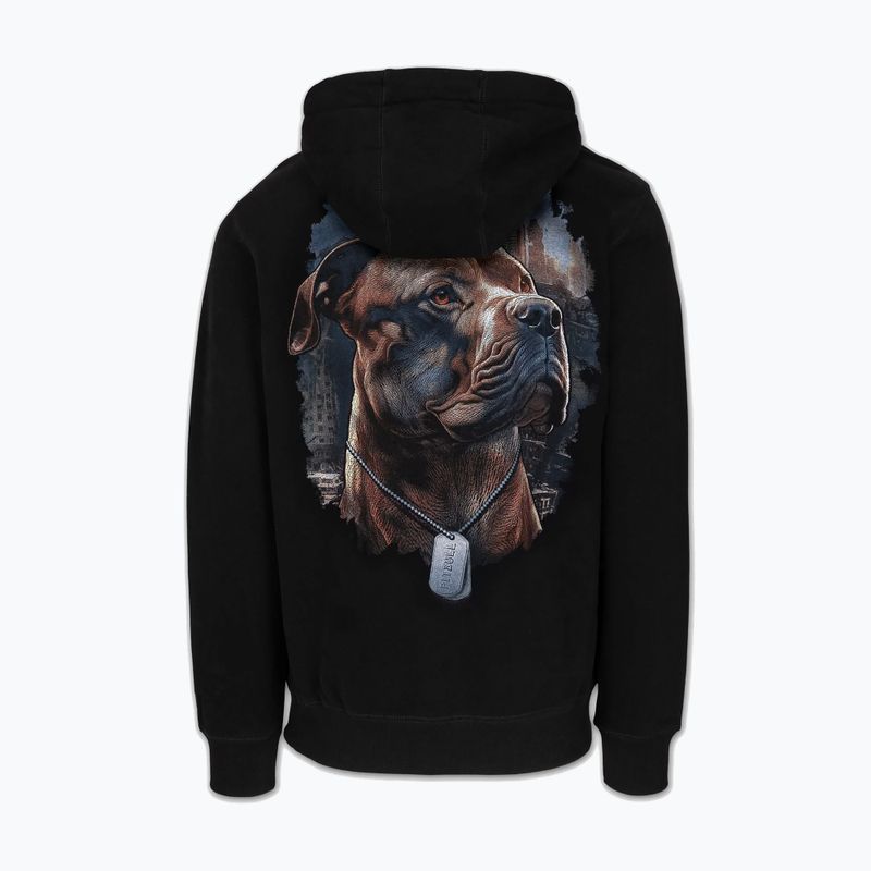 Pánska mikina Pitbull Hero Hooded black 2