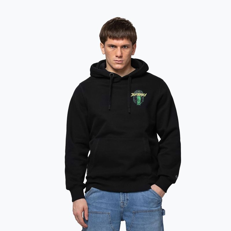 Pánska mikina Pitbull Bjj Fight Dvsn Hooded black