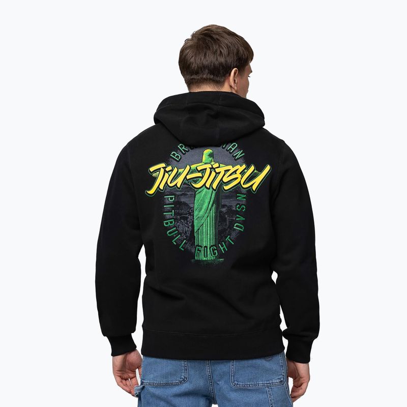 Pánska mikina Pitbull Bjj Fight Dvsn Hooded black 3