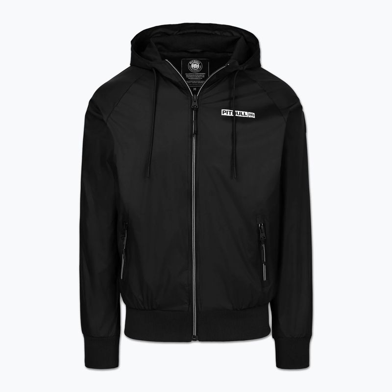 Pánska bunda Pitbull Athletic Logo Nylon Hooded black 5