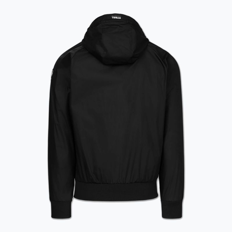 Pánska bunda Pitbull Athletic Logo Nylon Hooded black 6