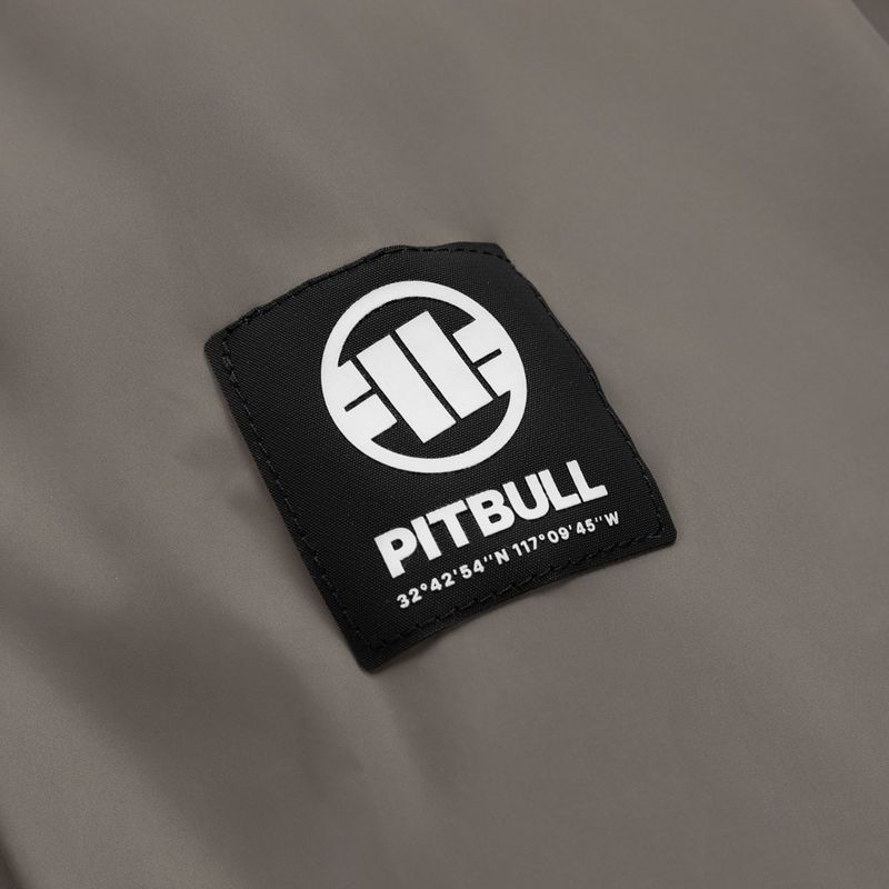 Pánska bunda Pitbull Athletic Logo Nylon Hooded taupe 10