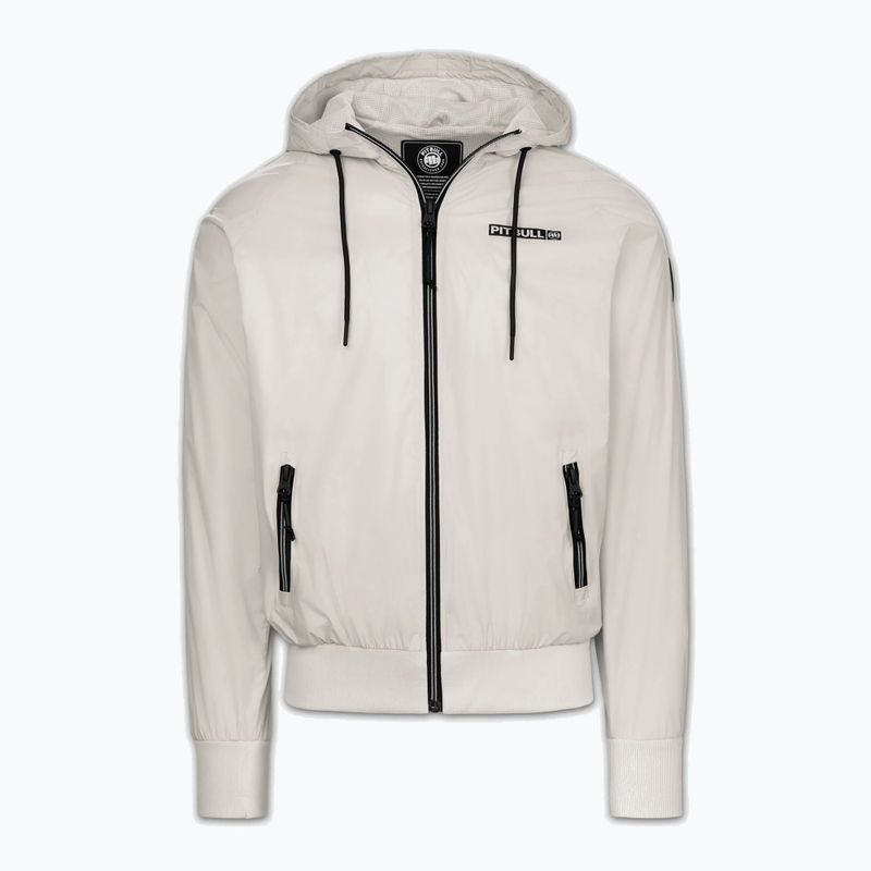 Pánska bunda Pitbull Athletic Logo Nylon Hooded light sand 5