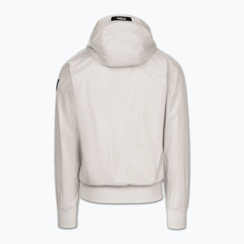 Pánska bunda Pitbull Athletic Logo Nylon Hooded light sand 6