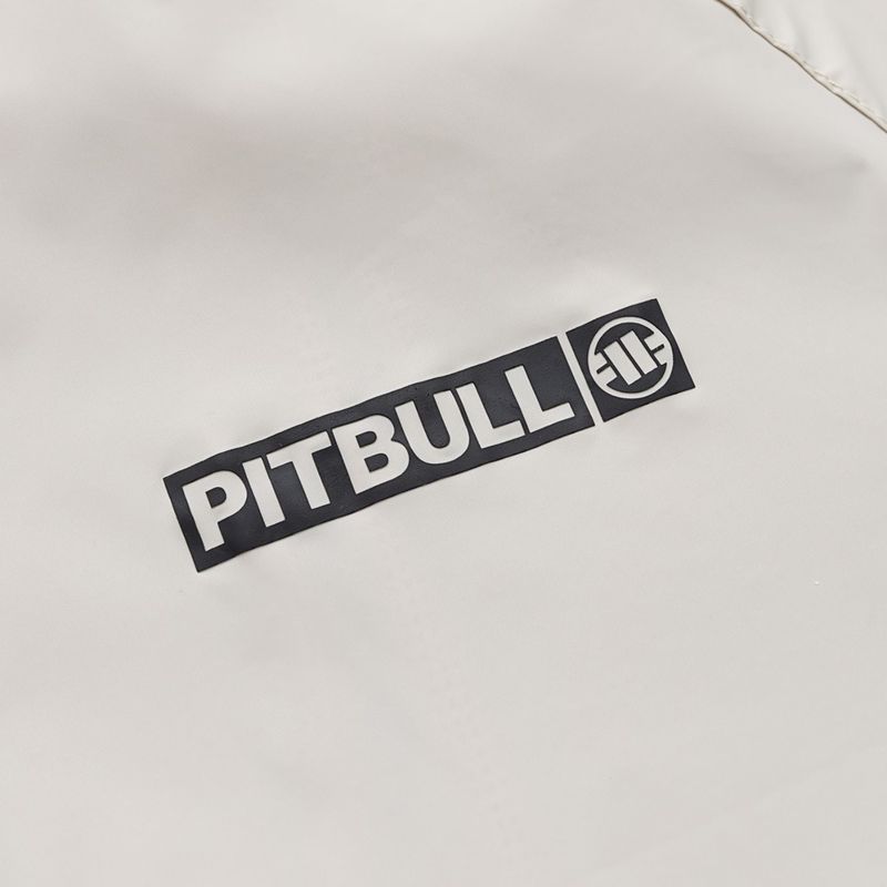 Pánska bunda Pitbull Athletic Logo Nylon Hooded light sand 9