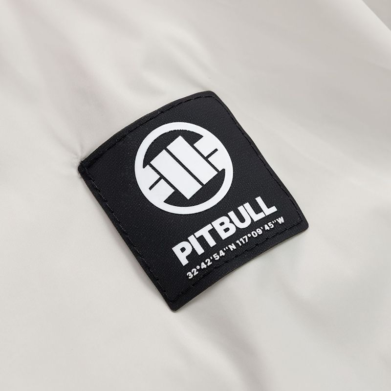 Pánska bunda Pitbull Athletic Logo Nylon Hooded light sand 10