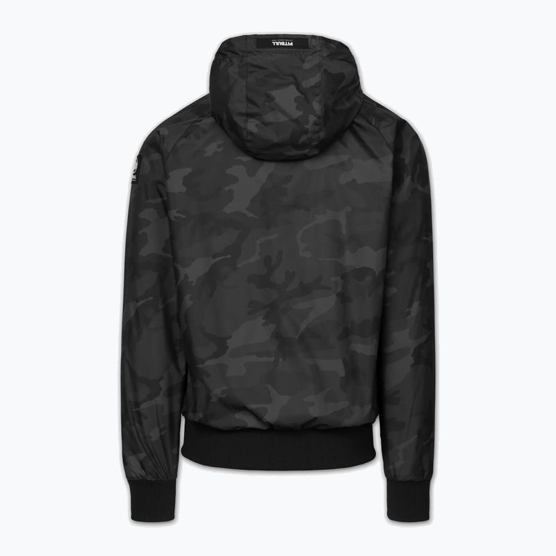 Pánska bunda Pitbull Athletic Logo Nylon Hooded black 7
