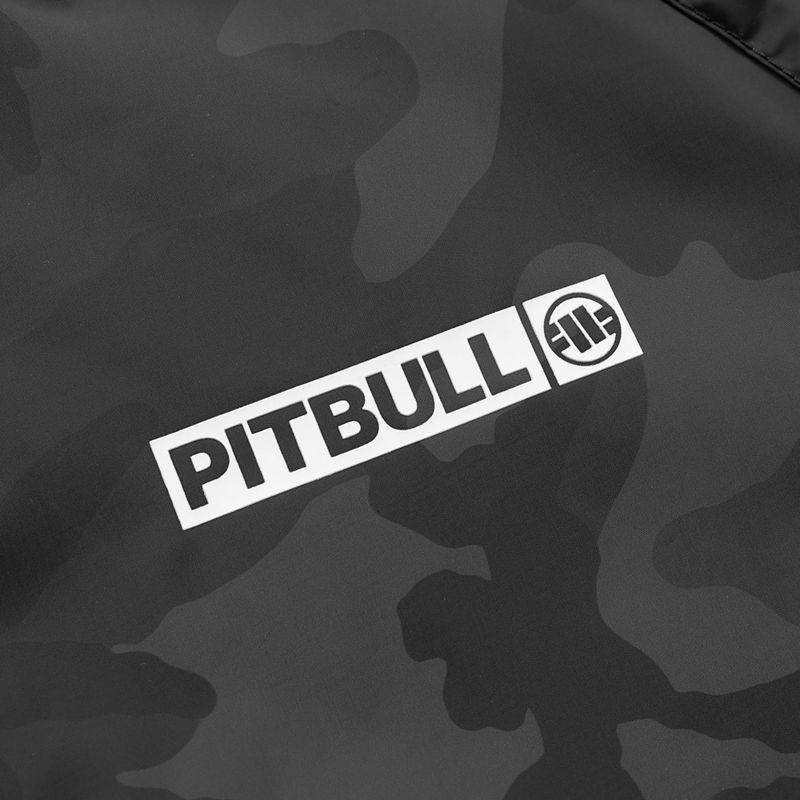 Pánska bunda Pitbull Athletic Logo Nylon Hooded black 10