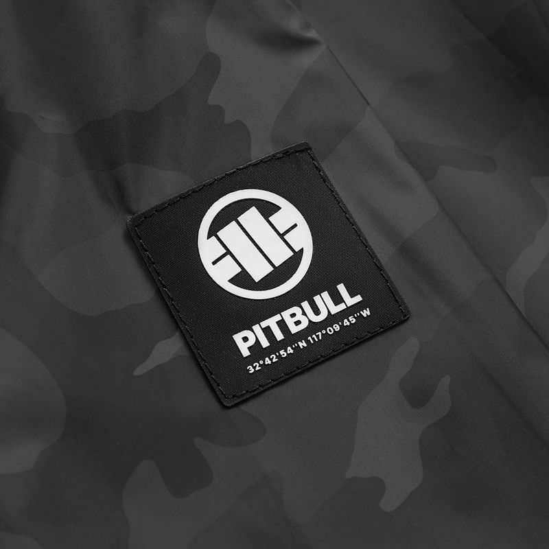 Pánska bunda Pitbull Athletic Logo Nylon Hooded black 11