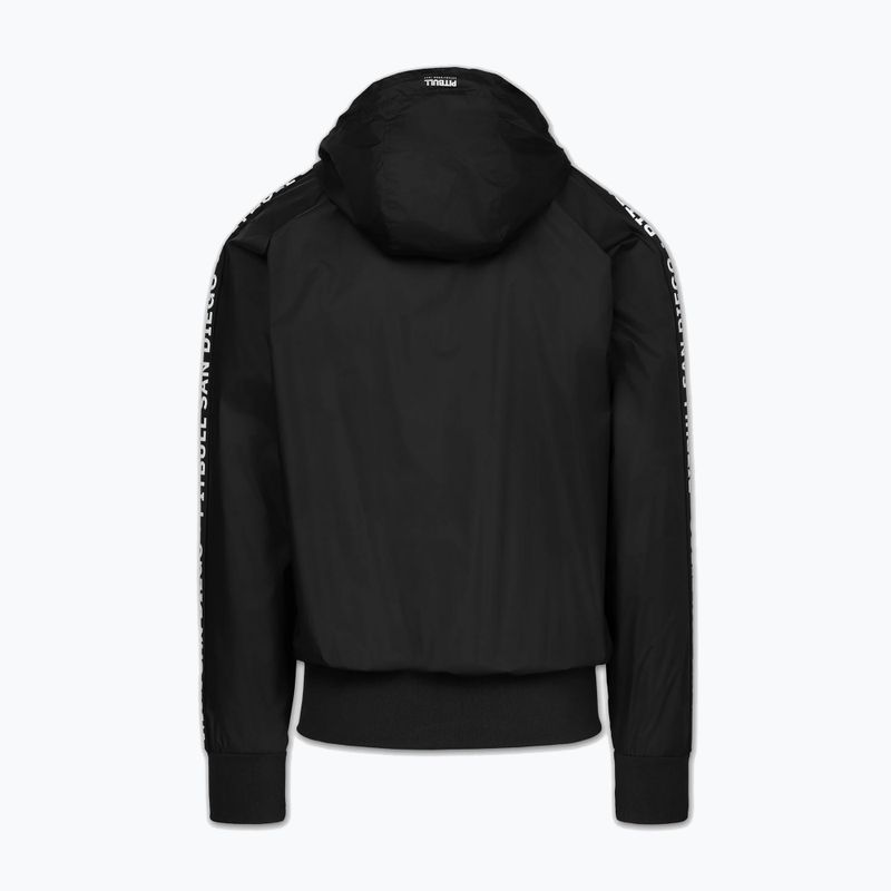 Pánska bunda Pitbull Athletic Tape Nylon Hooded black 4