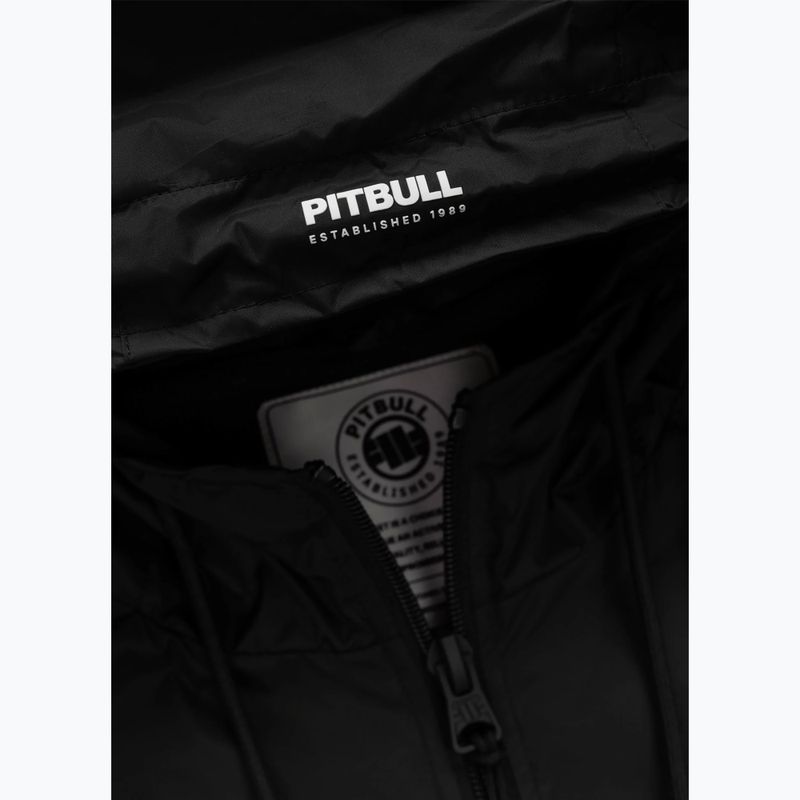 Pánska bunda Pitbull Athletic Tape Nylon Hooded black 6