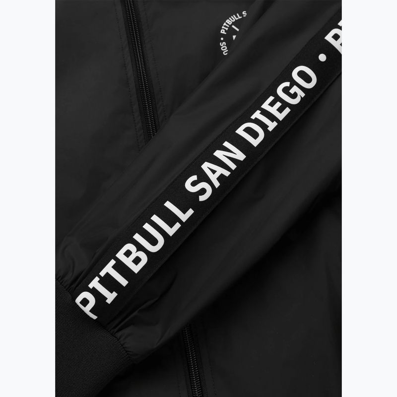 Pánska bunda Pitbull Athletic Tape Nylon Hooded black 7