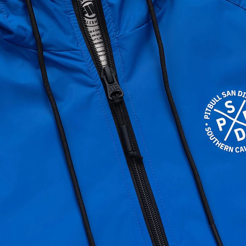 Pánska bunda Pitbull Athletic Tape Nylon Hooded electric blue 8
