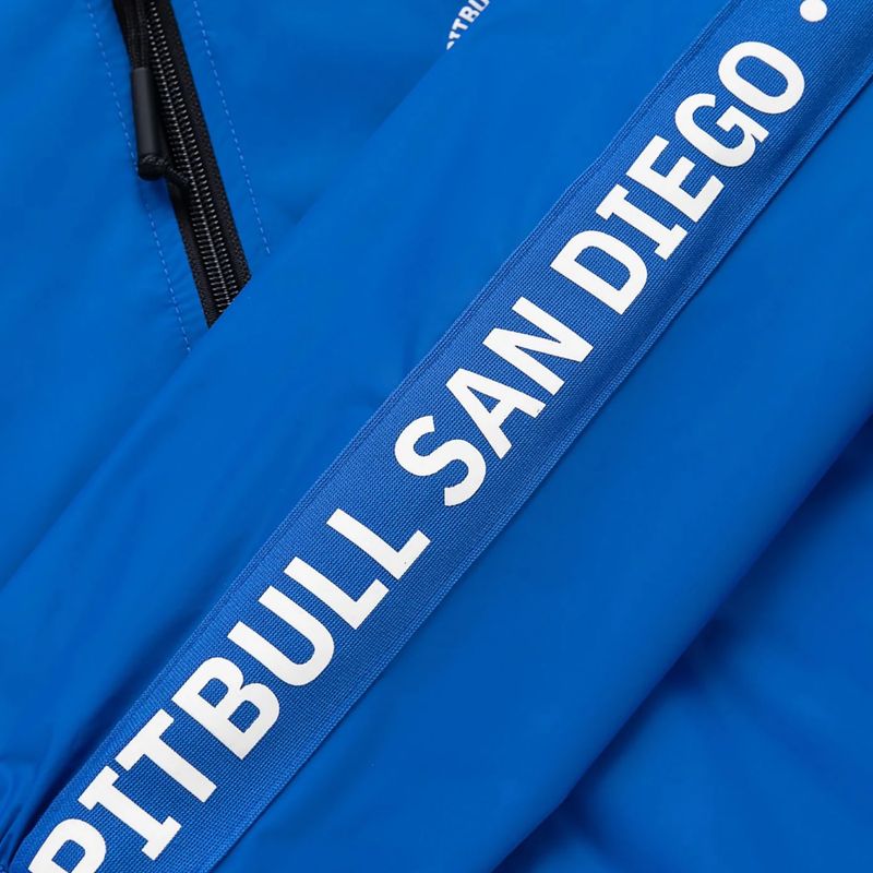 Pánska bunda Pitbull Athletic Tape Nylon Hooded electric blue 12