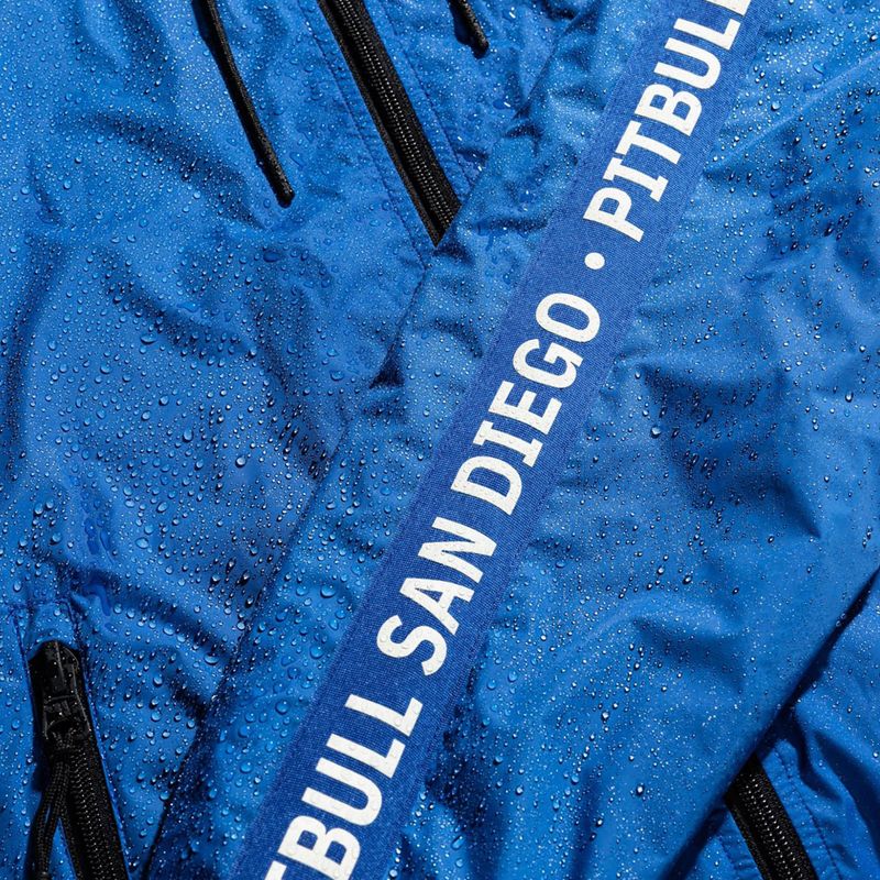 Pánska bunda Pitbull Athletic Tape Nylon Hooded electric blue 13