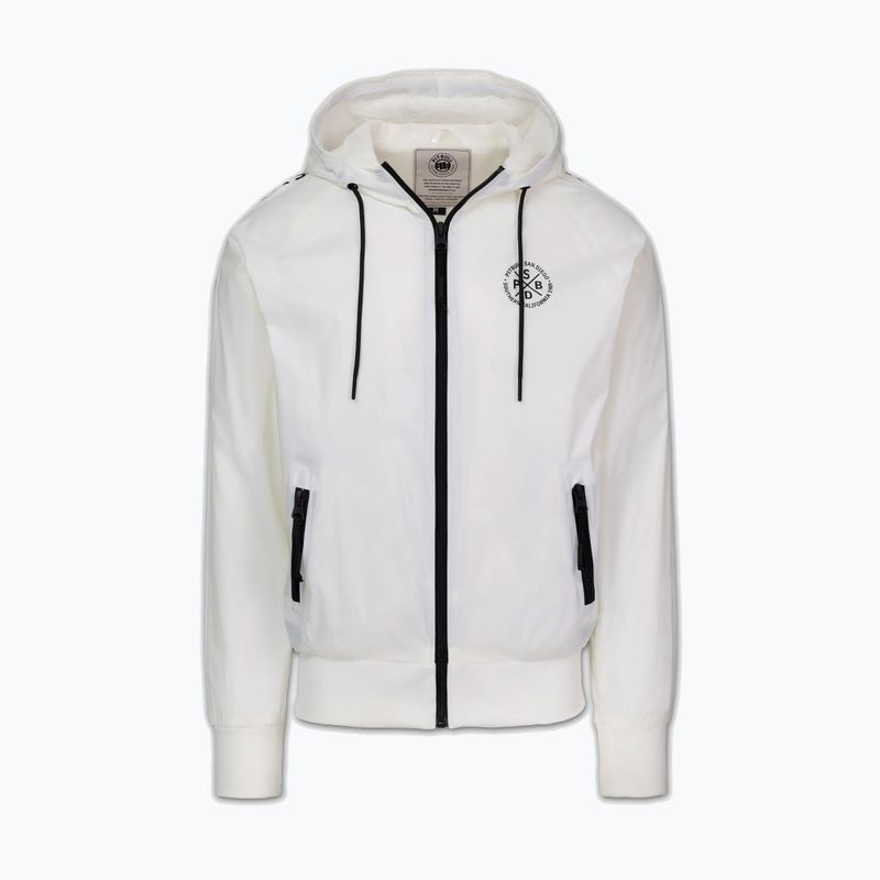Pánska bunda Pitbull Athletic Tape Nylon Hooded off white 4
