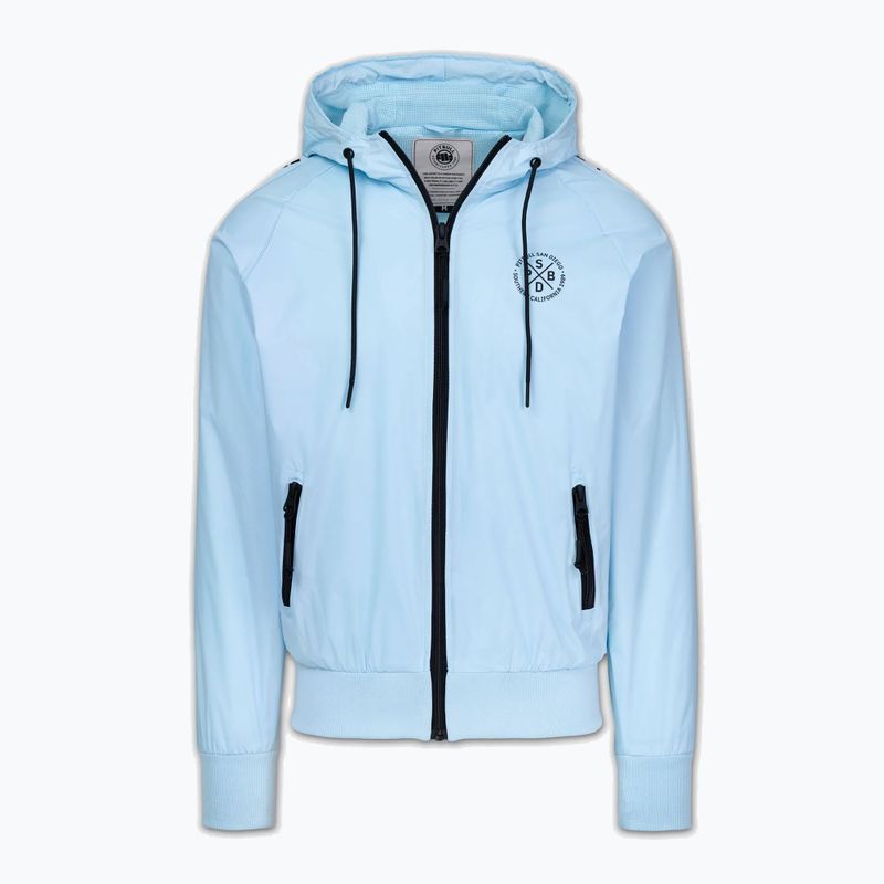 Pánska bunda Pitbull Athletic Tape Nylon Hooded light blue 5