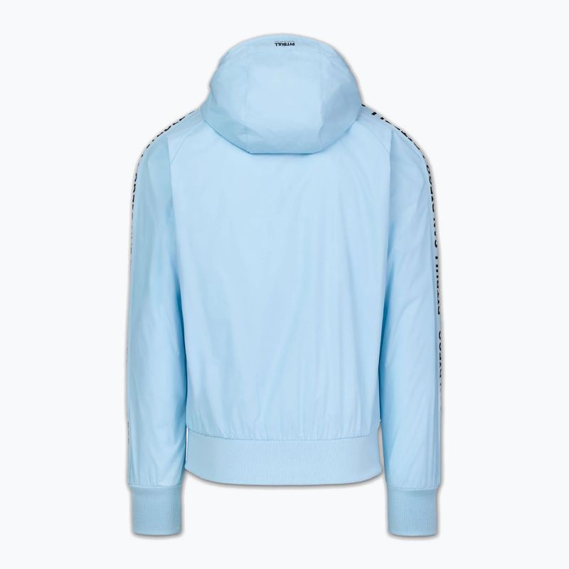 Pánska bunda Pitbull Athletic Tape Nylon Hooded light blue 6