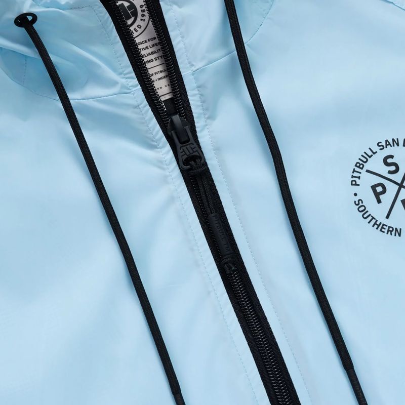 Pánska bunda Pitbull Athletic Tape Nylon Hooded light blue 7