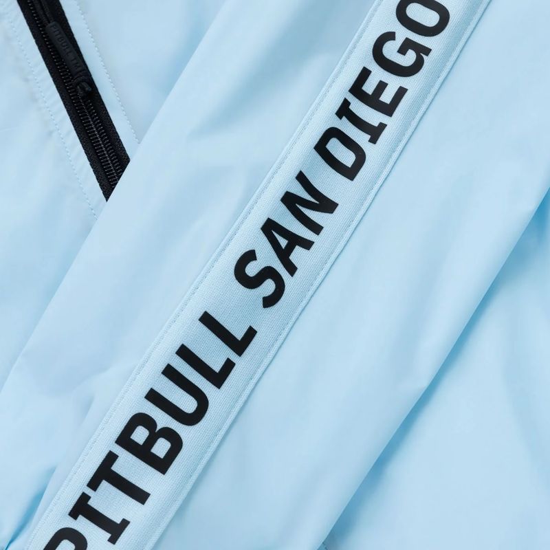 Pánska bunda Pitbull Athletic Tape Nylon Hooded light blue 10