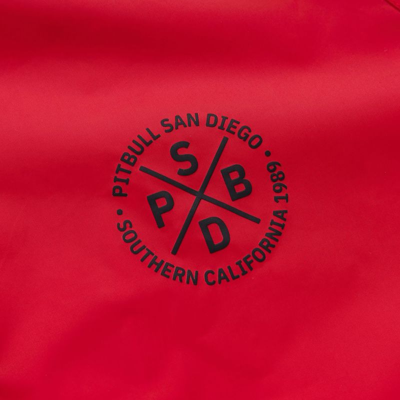Pánska bunda Pitbull Athletic Tape Nylon Hooded red 10