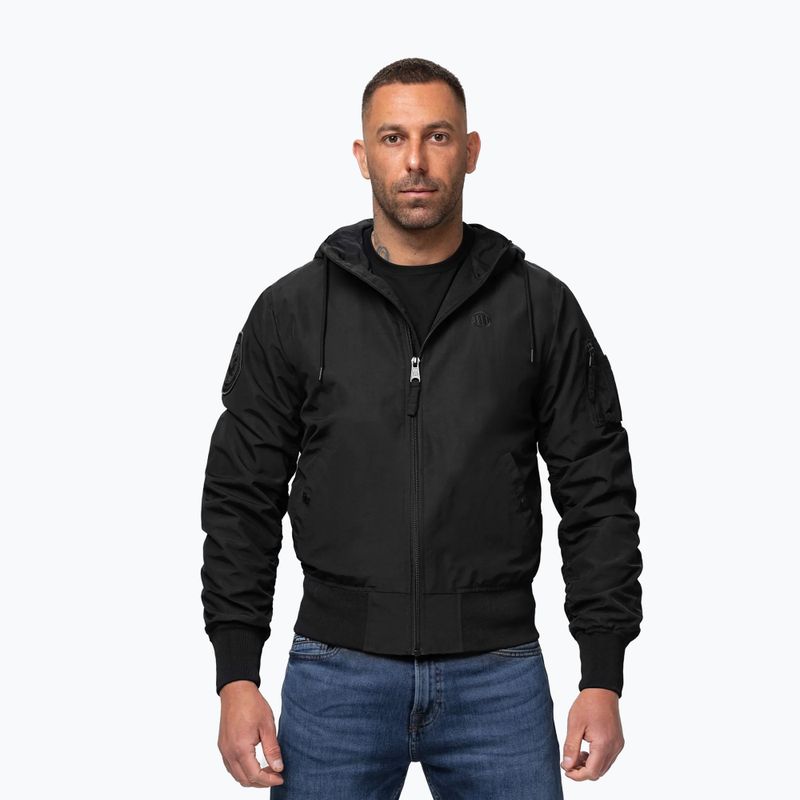 Pánska bunda Pitbull Hooper Hooded black 4