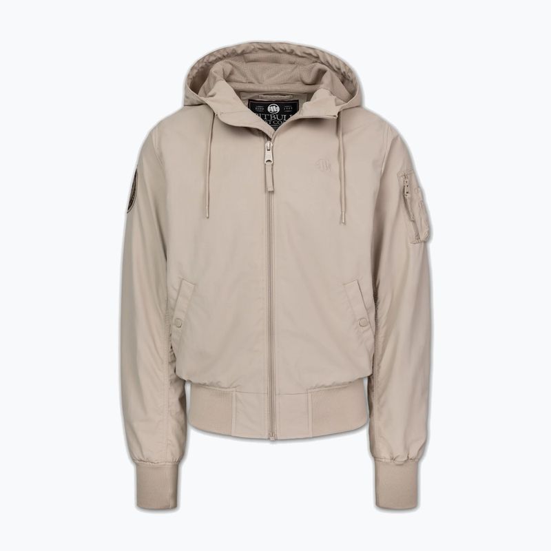 Pánska bunda Pitbull Hooper Hooded sand 5
