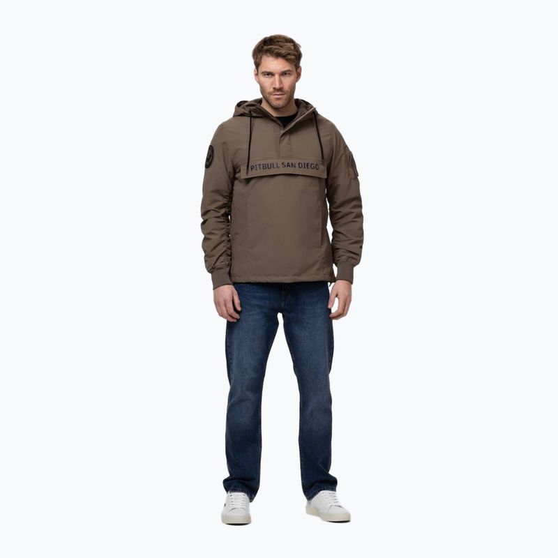 Pánska bunda Pitbull Meandro Kangaroo dark brown 2