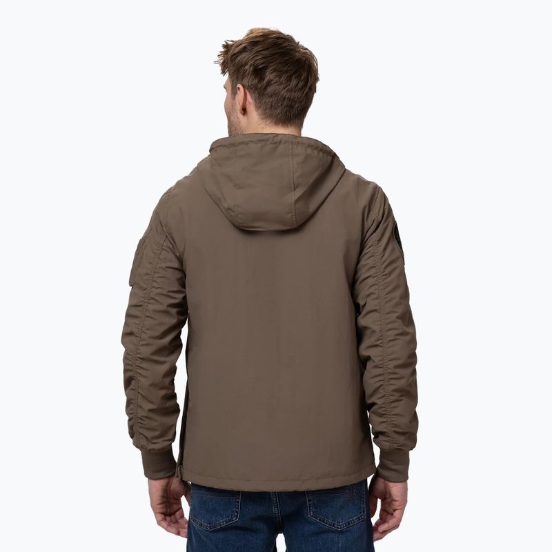 Pánska bunda Pitbull Meandro Kangaroo dark brown 3