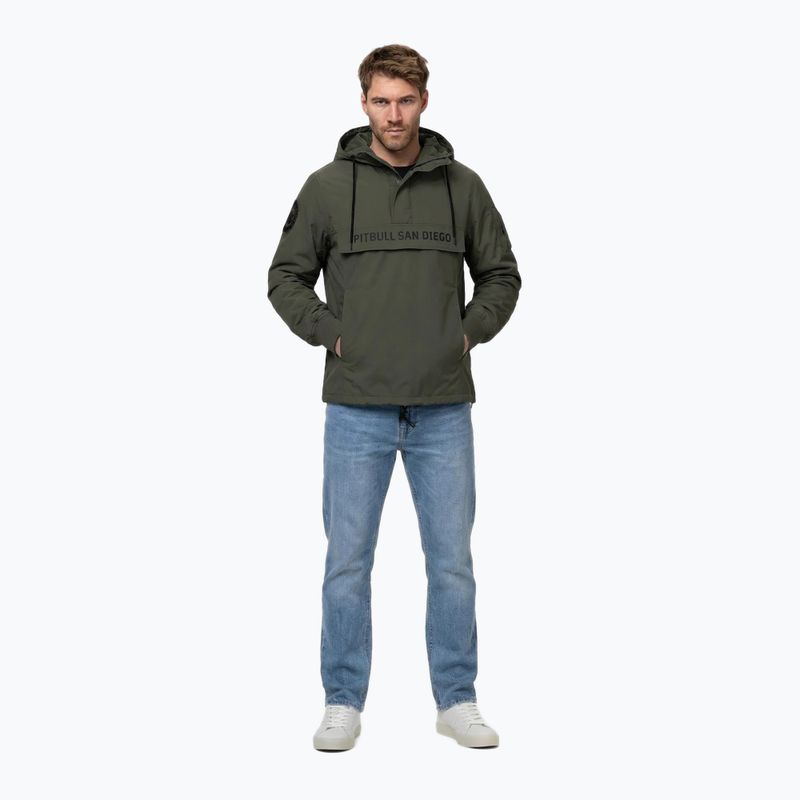 Pánska bunda Pitbull Meandro Kangaroo dark olive 2