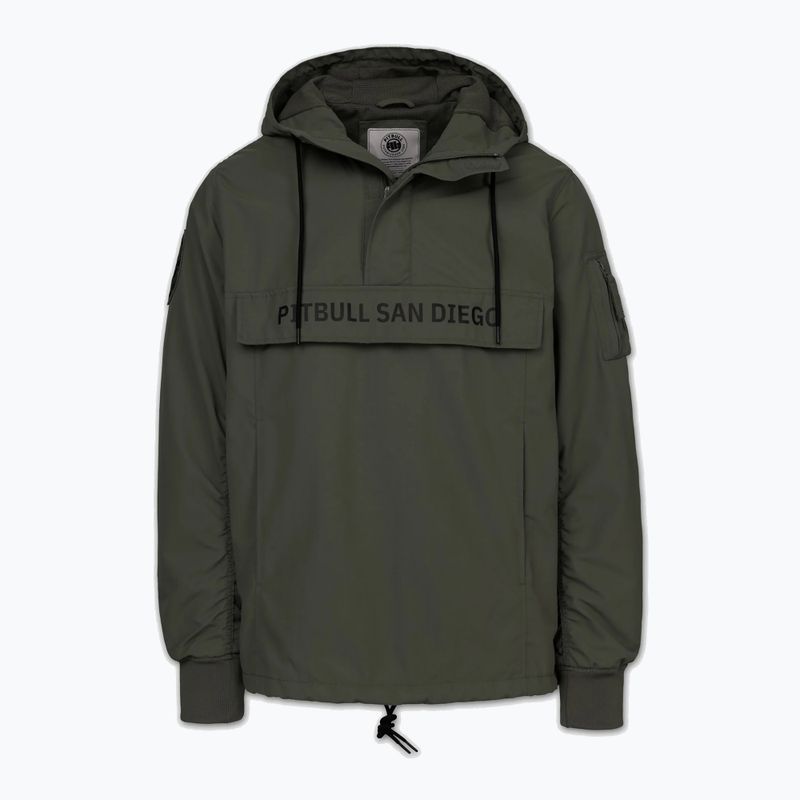 Pánska bunda Pitbull Meandro Kangaroo dark olive 3