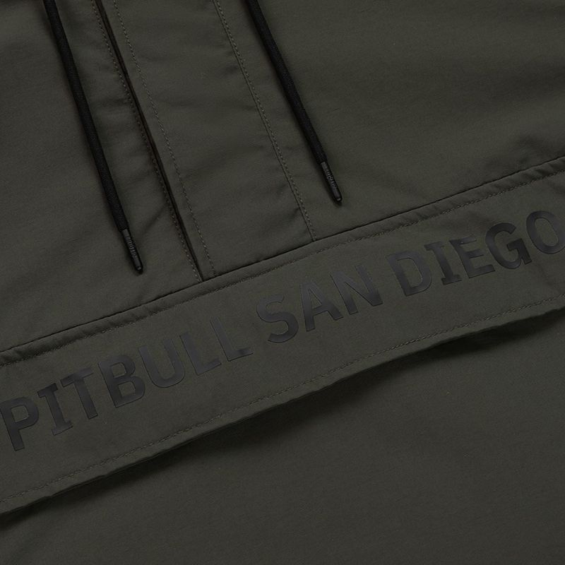 Pánska bunda Pitbull Meandro Kangaroo dark olive 7