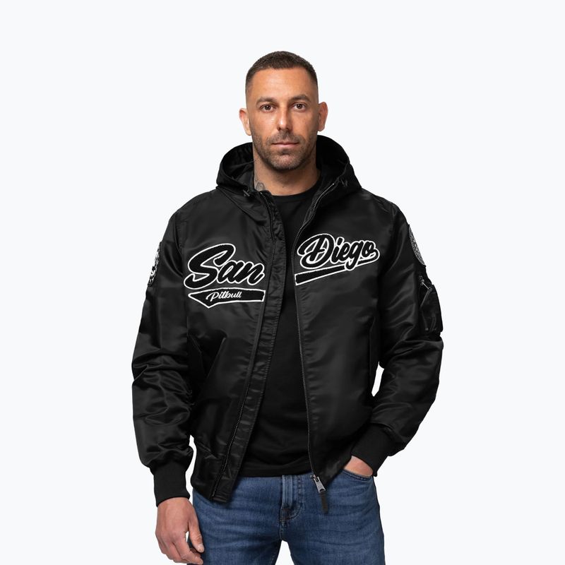Pánska bunda Pitbull Aero Flight Hooded black 4