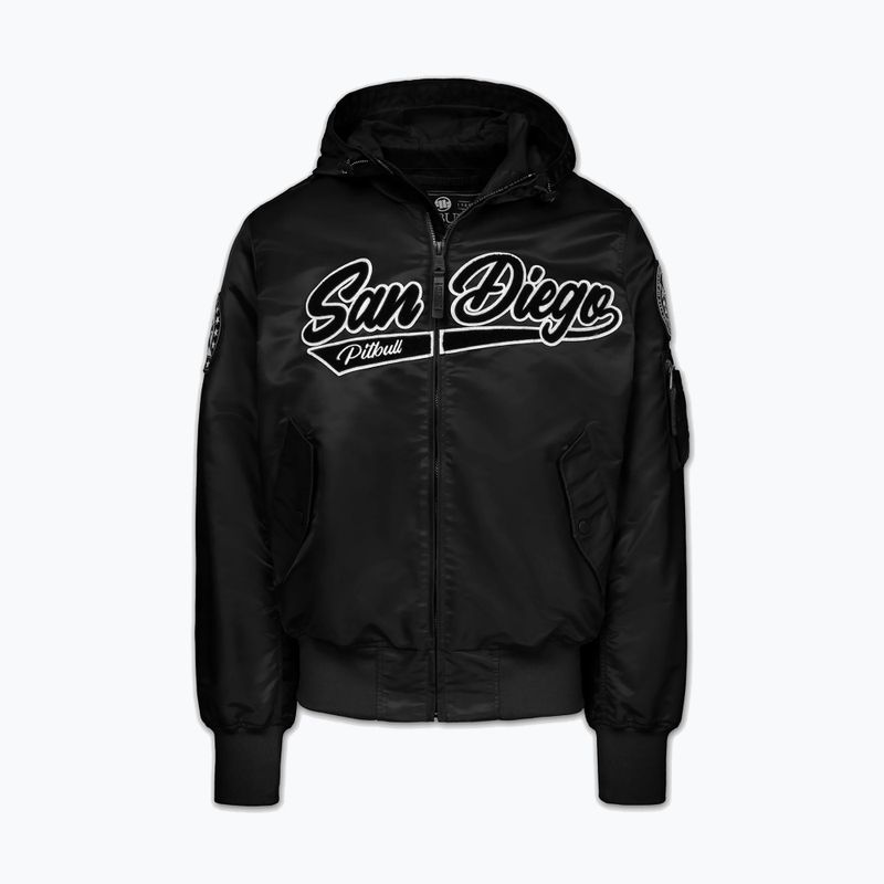 Pánska bunda Pitbull Aero Flight Hooded black 6