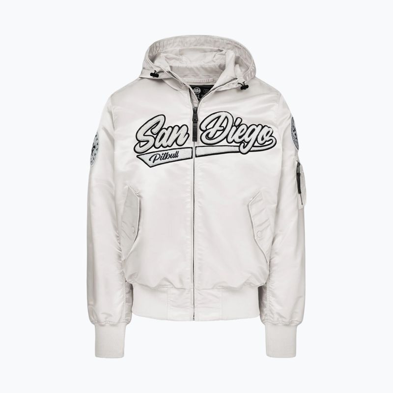 Pánska bunda Pitbull Aero Flight Hooded off white 5