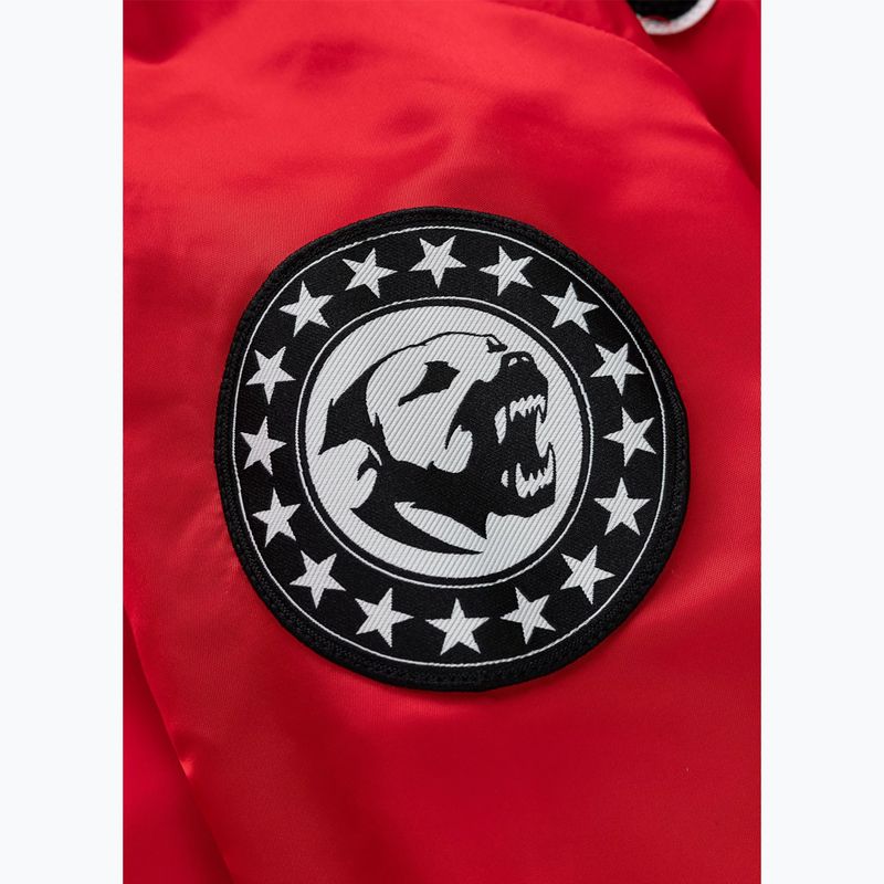 Pánska bunda Pitbull Aero Flight Hooded fluo/red 9