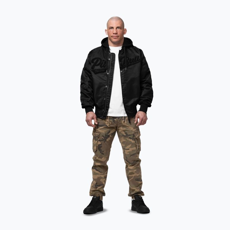 Pánska bunda Pitbull Mason San Diego Baseball Hooded black 2