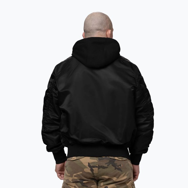 Pánska bunda Pitbull Mason San Diego Baseball Hooded black 3