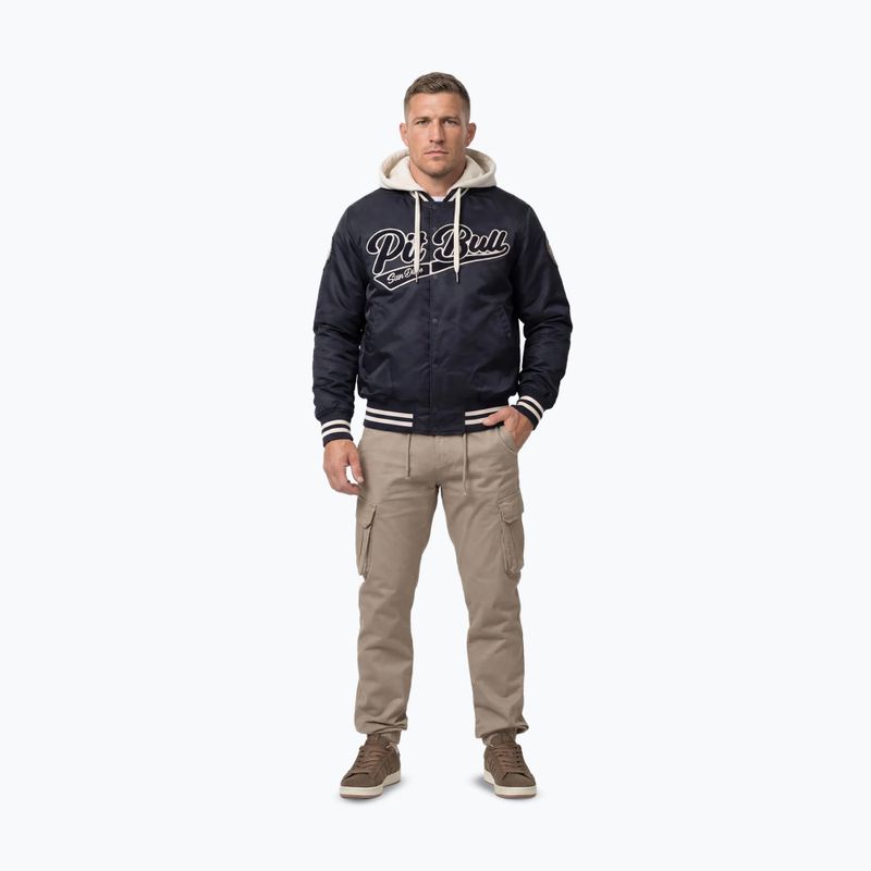 Pánska bunda Pitbull Mason San Diego Baseball Hooded dark navy/beige 3
