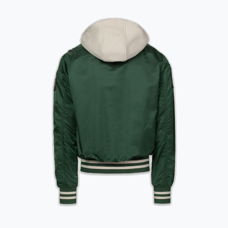 Pánska bunda Pitbull Mason San Diego Baseball Hooded bottle green/beige 5