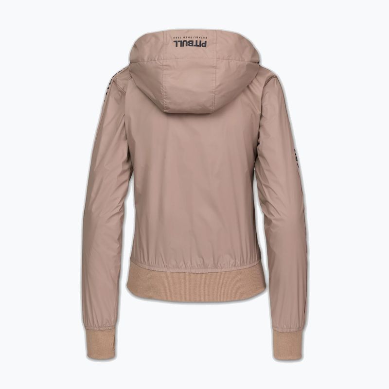 Dámska bunda Pitbull Aaricia Stripes Nylon Hooded dark sand 4