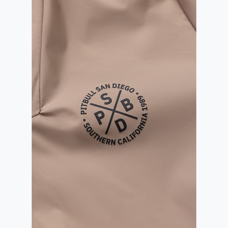 Dámska bunda Pitbull Aaricia Stripes Nylon Hooded dark sand 7