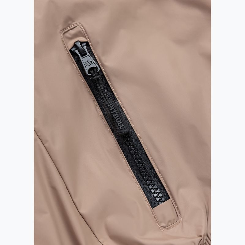 Dámska bunda Pitbull Aaricia Stripes Nylon Hooded dark sand 10